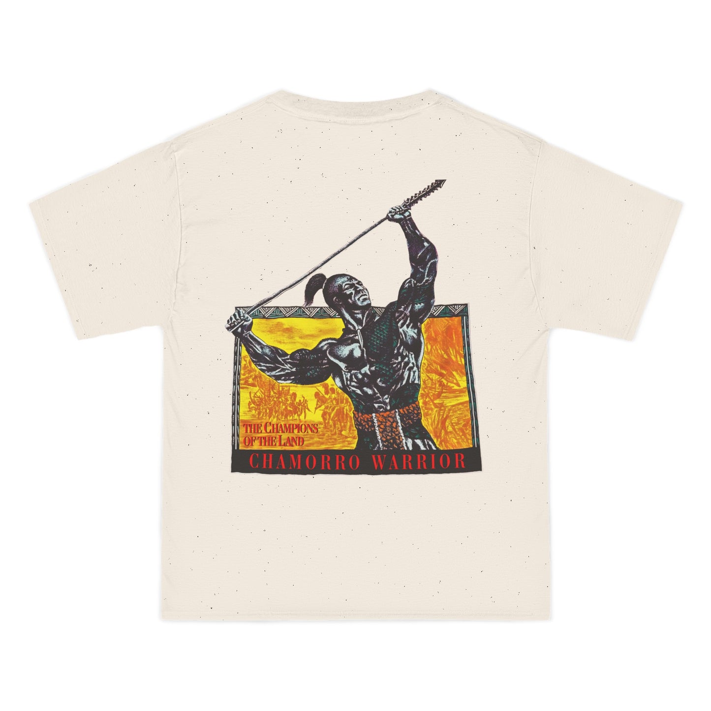 Chamorro Warrior Guam The Champions Of The Land Vintage Design 90s New Print Beefy-T®  Short-Sleeve T-Shirt