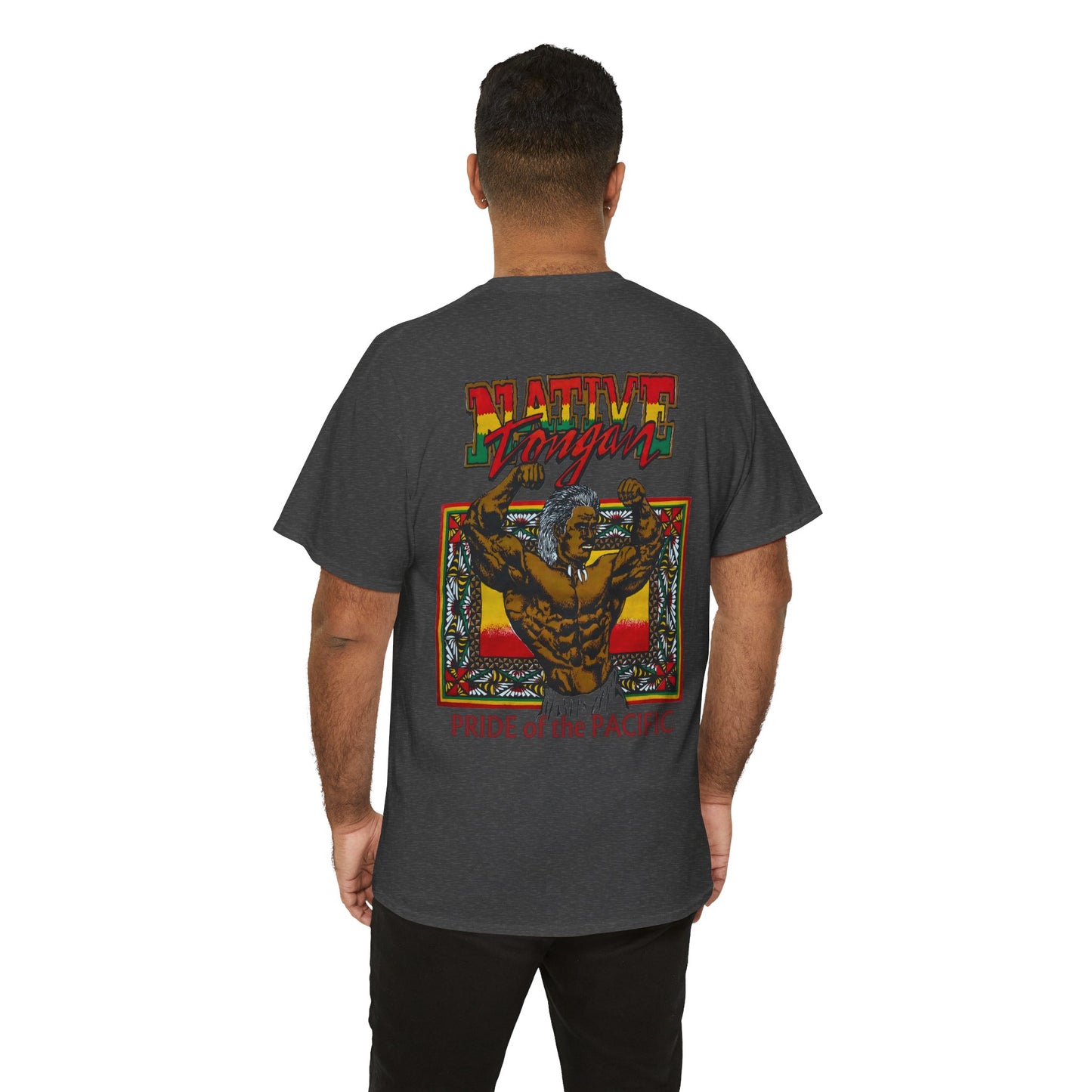 Local Strength Native Tongan Pride of the Pacific Vintage Designs 90s New Print Unisex Heavy Cotton Tee