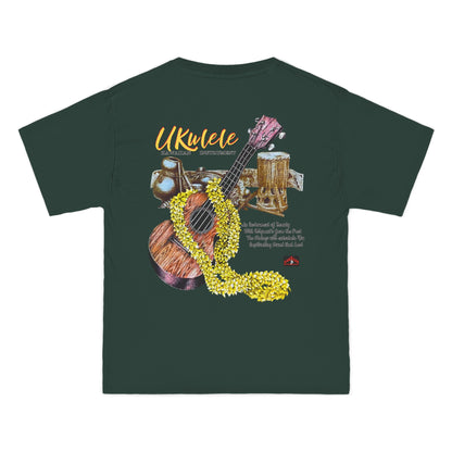 Hawaiian Strength Ukulele Hawaiian Instrument Vintage Design 90s New Print Beefy-T®  Short-Sleeve T-Shirt