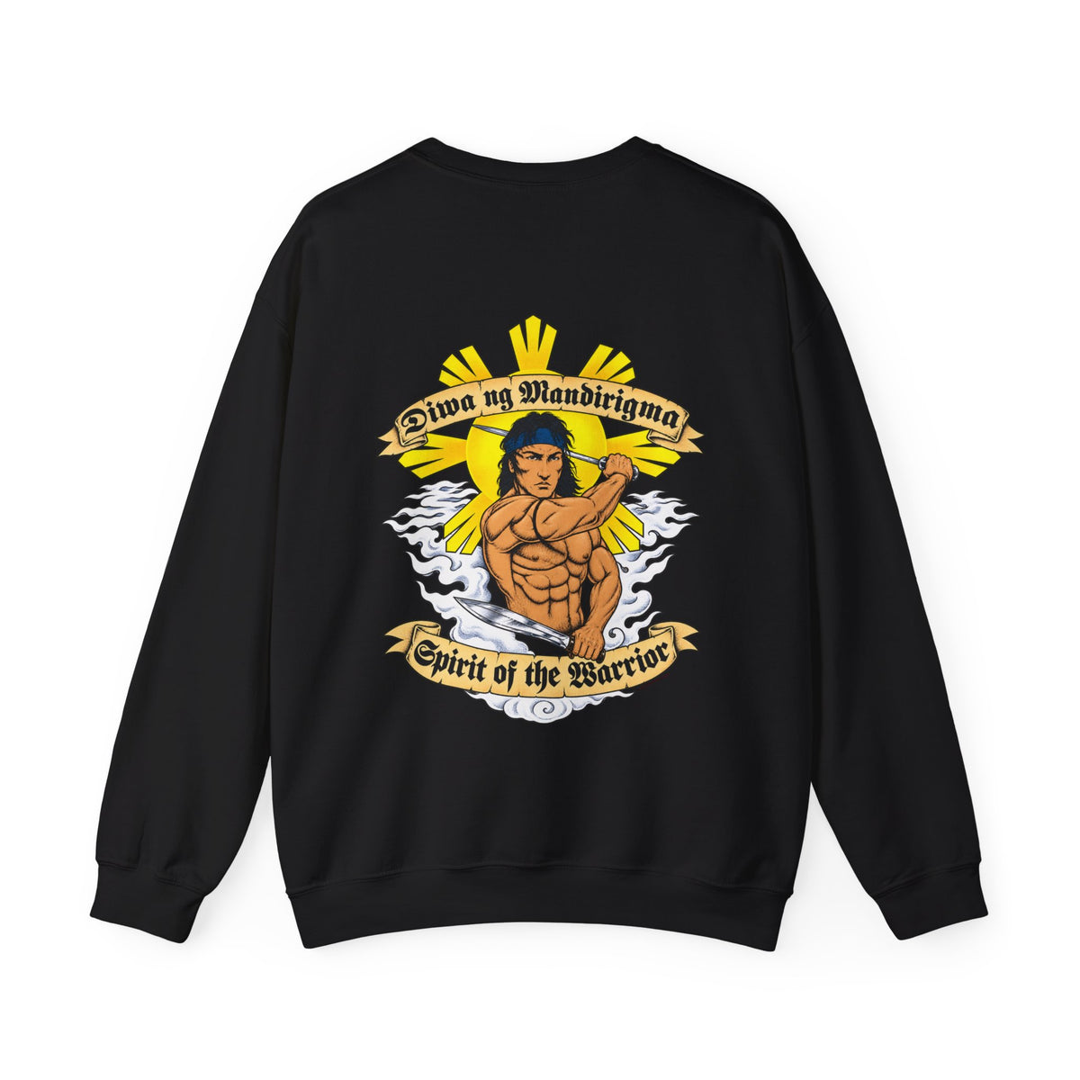 Filipino Strength Spirit of the Warrior Diwa ng Mandirigma Unisex Heavy Blend™ Crewneck Sweatshirt