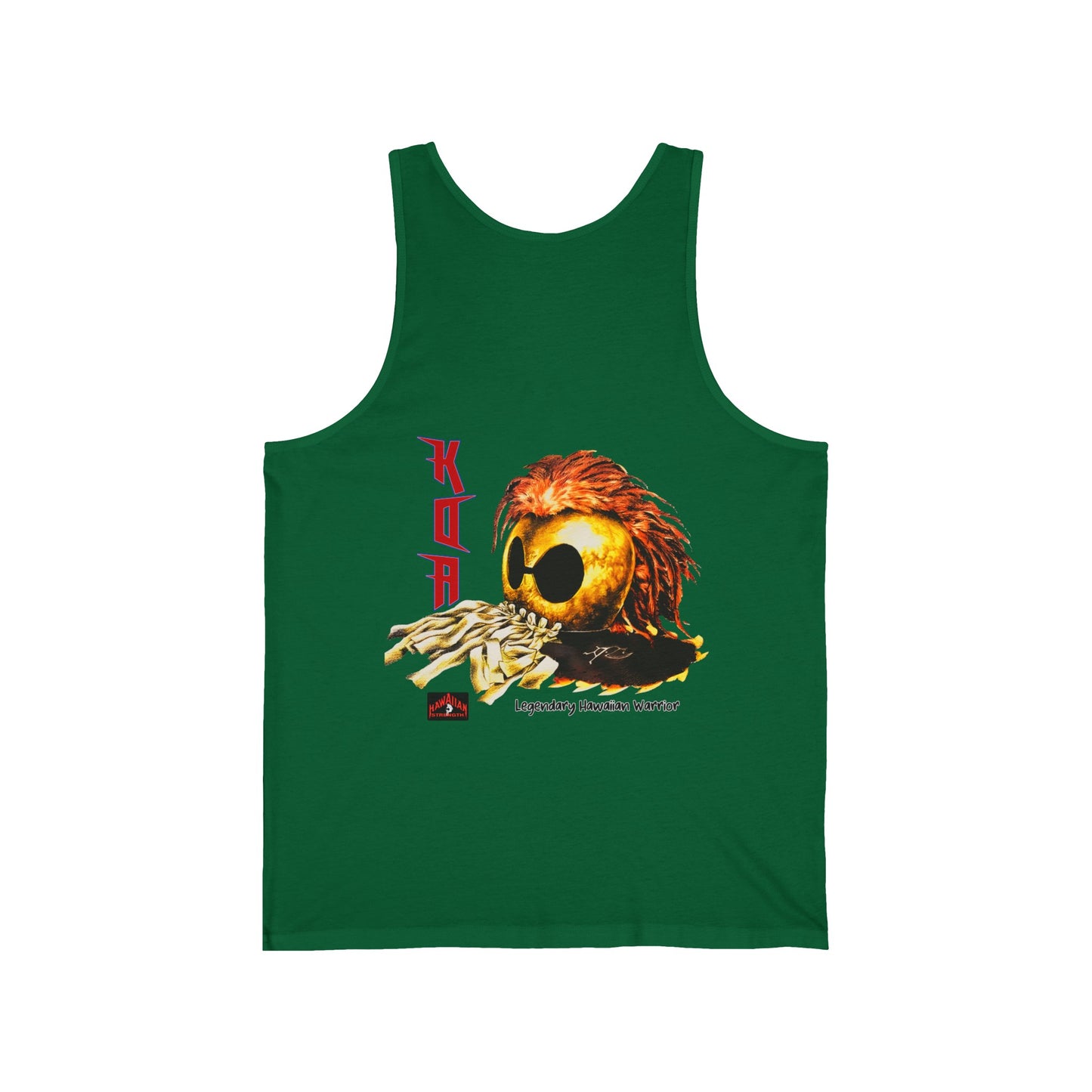 Hawaiian Strength Koa Legendary Hawaiian Warrior Vintage Design 90s New Print Unisex Jersey Tank