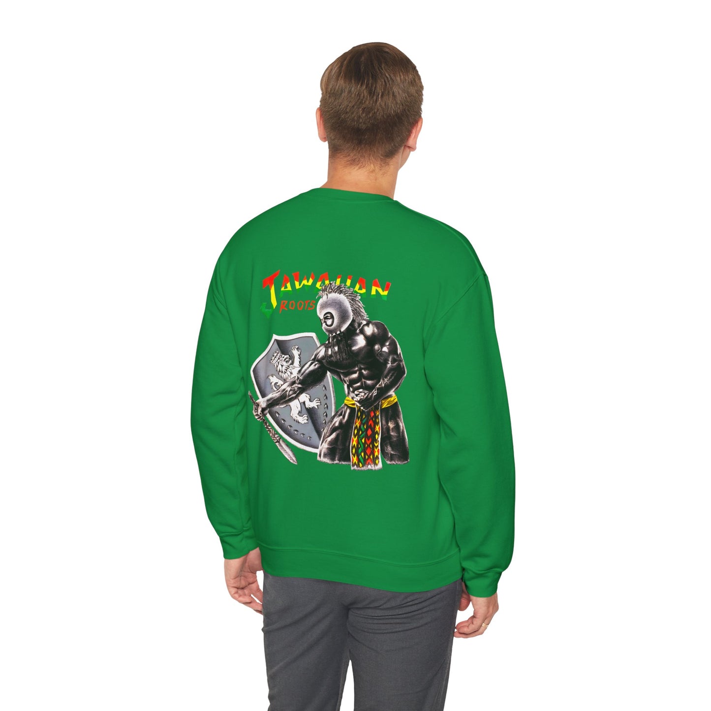 Jawaiian Strenght Jawaiian Roots Vintage Design 90s New Print Unisex Heavy Blend™ Crewneck Sweatshirt