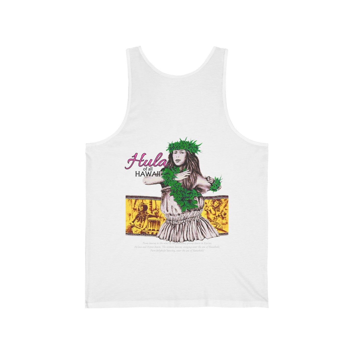 Hawaiian Strength Hula of all Hawaii Vintage Design 90s New Print Unisex Jersey Tank