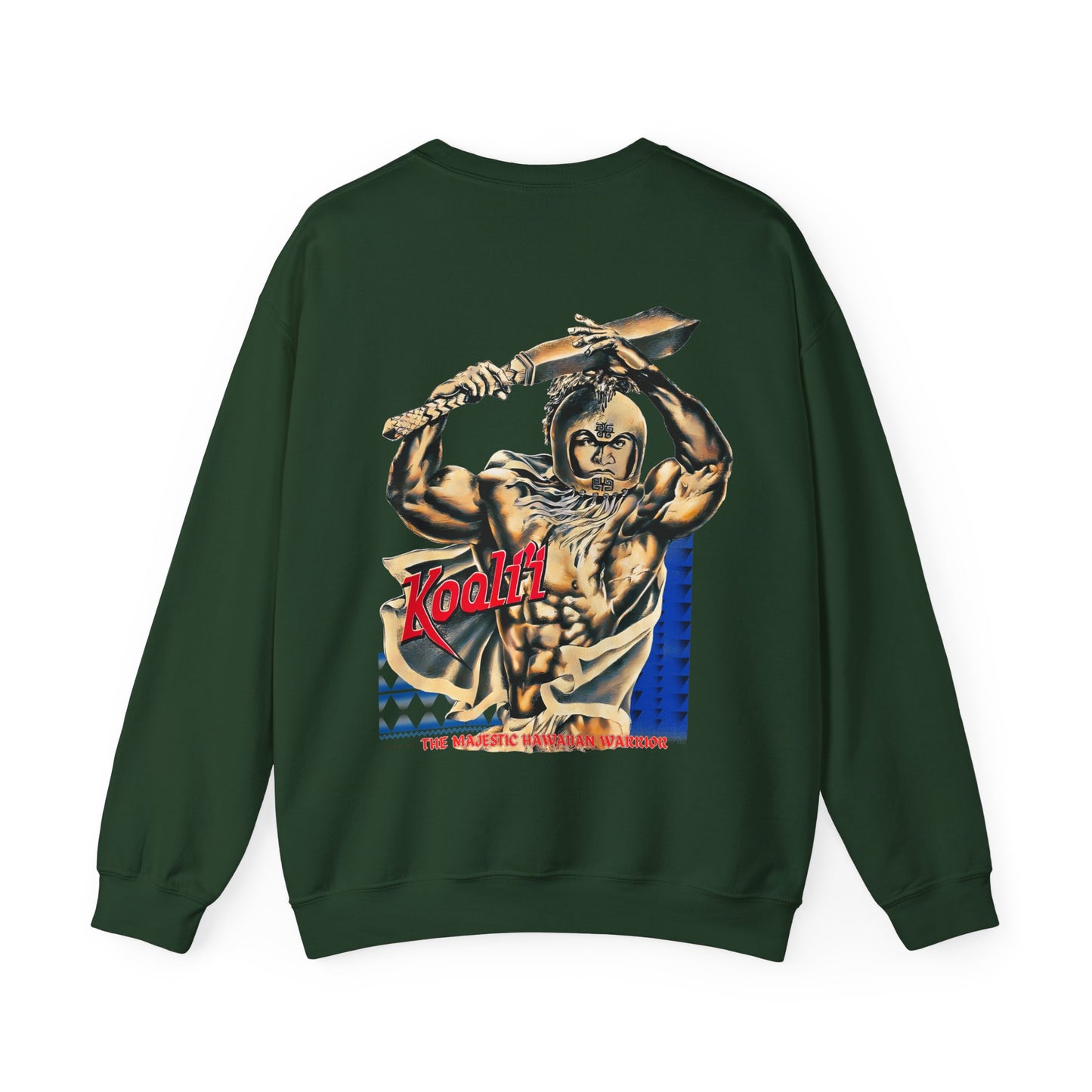 Hawaiian Strength Koali'i The Majestic Hawaiian Warrior Vintage Design 90s New Print Unisex Heavy Blend™ Crewneck Sweatshirt