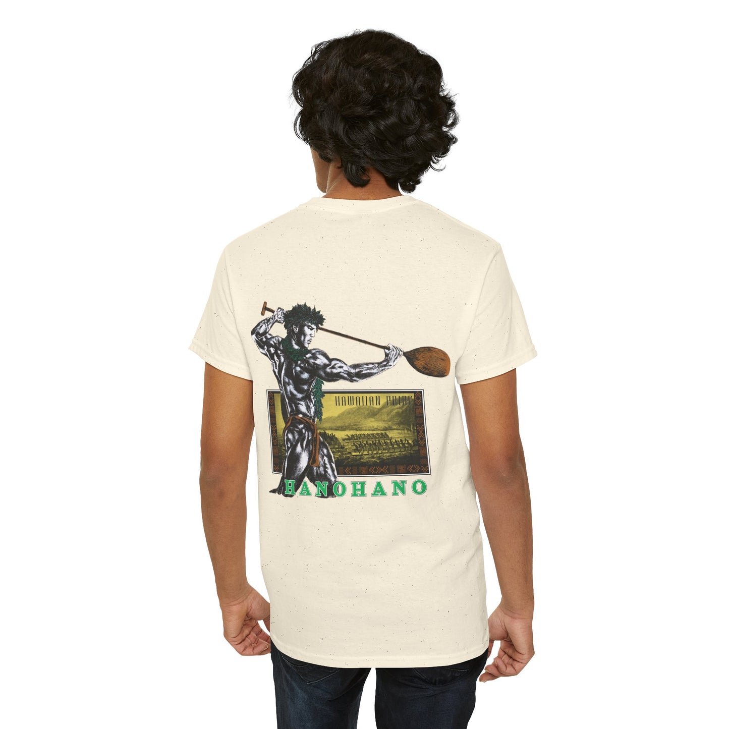 Hawaiian Strength Hanohano Hawaiian Pride Vintage 90s Design New Print Unisex Heavy Cotton Tee