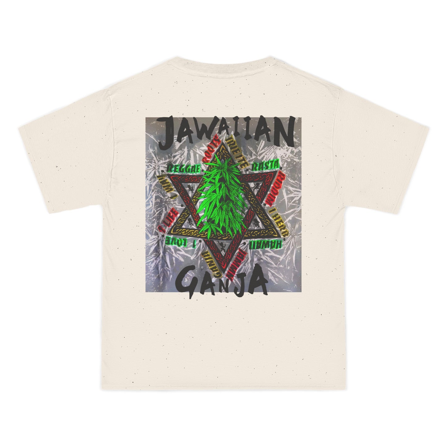 Jawaiian Strength Jawaiian Ganja Vintage Design 90s New Print Beefy-T®  Short-Sleeve T-Shirt