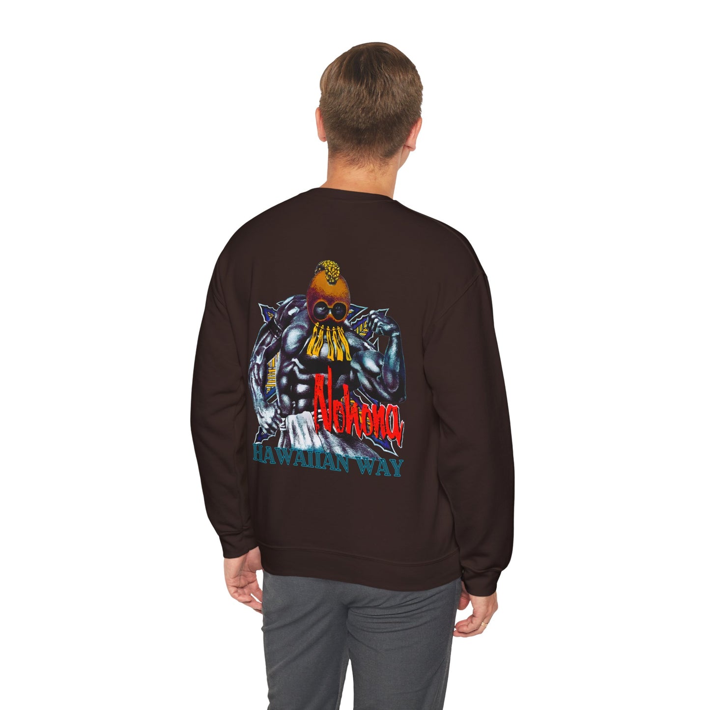 Hawaiian Strength Hawaiian Way Nohona Vintage Design 90s New Print Unisex Heavy Blend™ Crewneck Sweatshirt