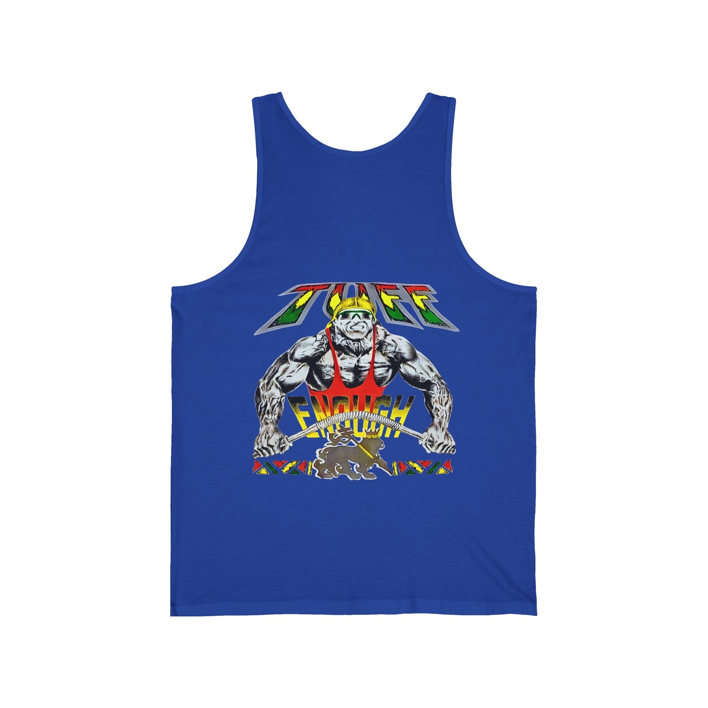 Jawaiian Strength Tuff Enough Vintage Design 90s New Print Unisex Jersey Tank