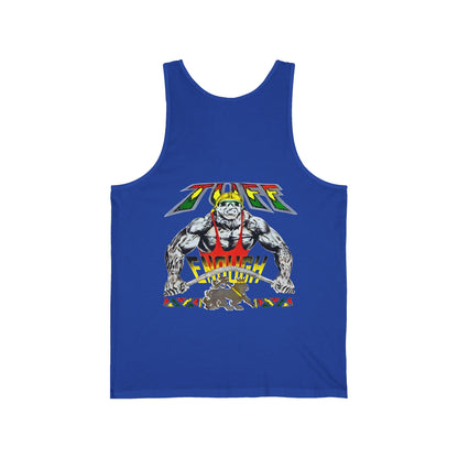 Jawaiian Strength Tuff Enough Vintage Design 90s New Print Unisex Jersey Tank