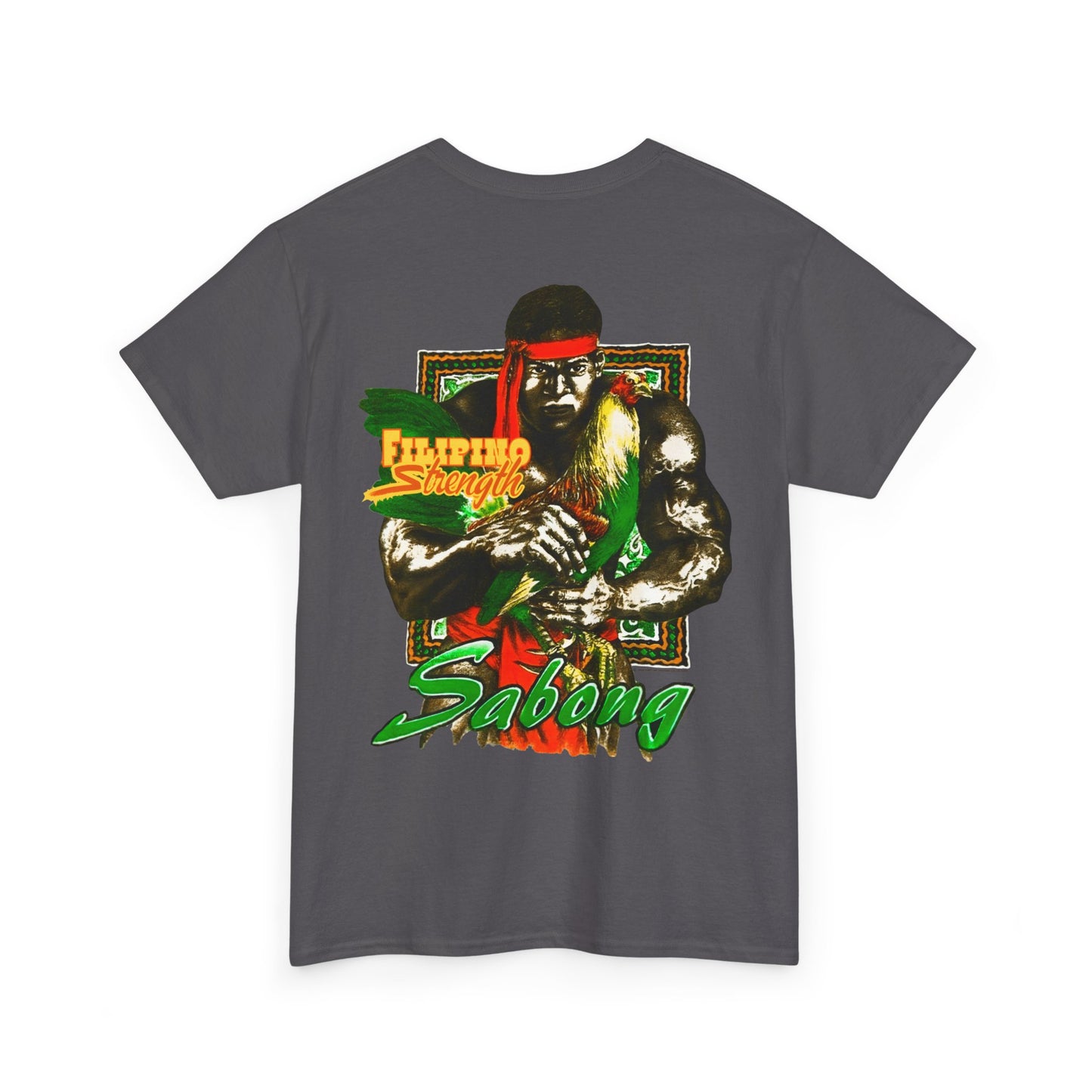 Filipino Strength Sabong Shirt Vintage Design 90s New Print T-shirt Unisex Heavy Cotton Tee