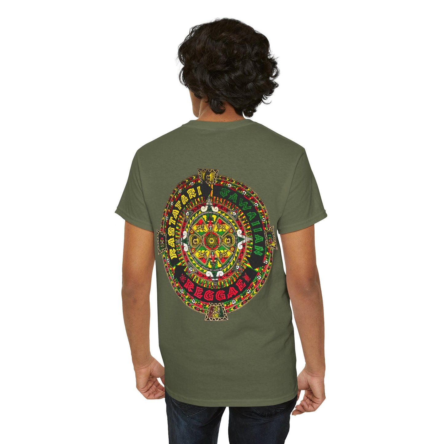 Jawaiian Strength Rastafari Jawaiian Reggae Vintage Design 90s New Print T-shirt Unisex Heavy Cotton Tee