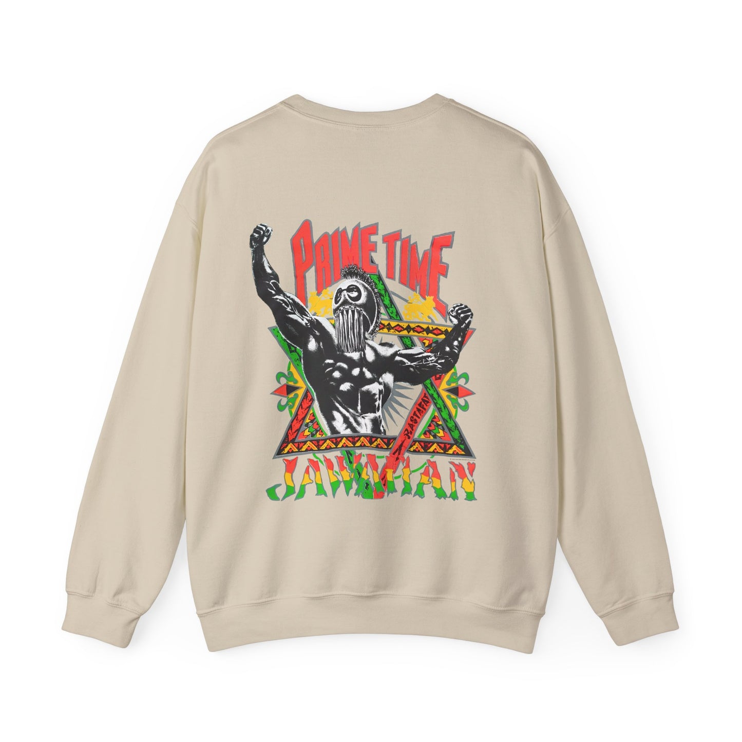 Jawaiian Strength Prime Time Jawaiian Vintage Design 90s New Print Unisex Heavy Blend™ Crewneck Sweatshirt