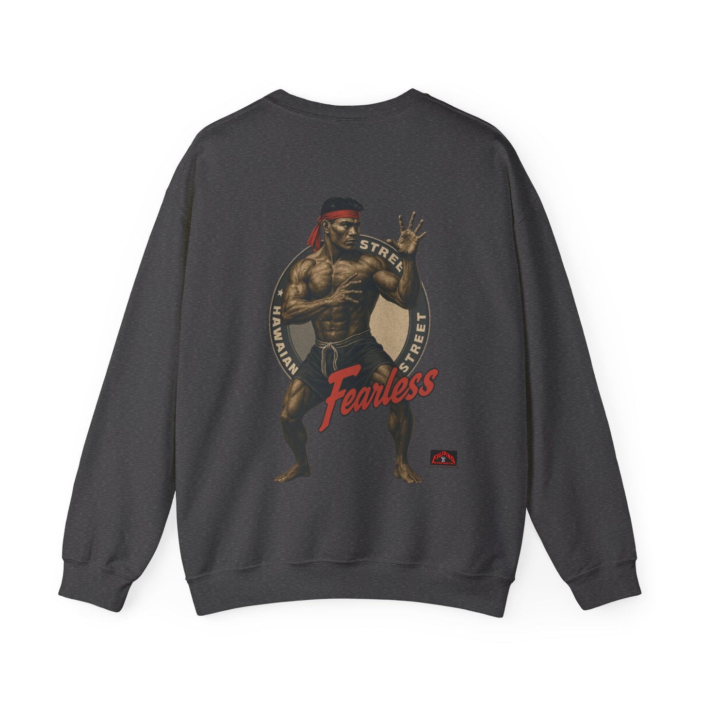 FIlipino Strength Fearless Hawaiian Street Vintage 90s Design New Print Unisex Heavy Blend™ Crewneck Sweatshirt
