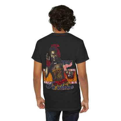 Local Strength Tongan Girl Ta'ahine Vintage Design 90s New Print Unisex Heavy Cotton Tee
