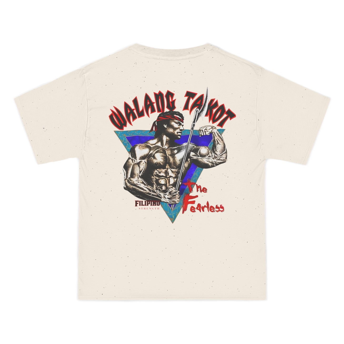 Filipino Strength Walang Takot The Fearless Vintage Design 90s New Print Beefy-T®  Short-Sleeve T-Shirt