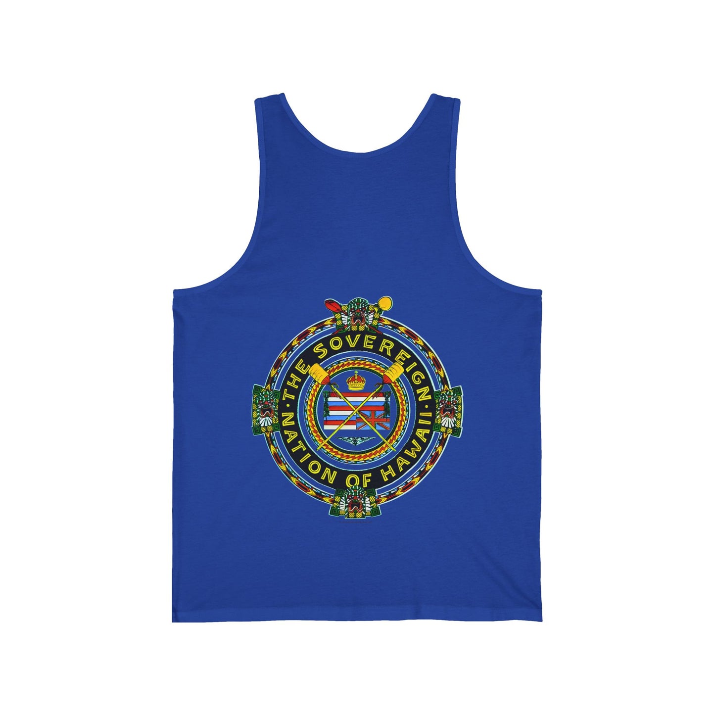 Hawaiian Strength The Sovereign Nation of Hawaii Vintage Design 90s New Print Unisex Jersey Tank