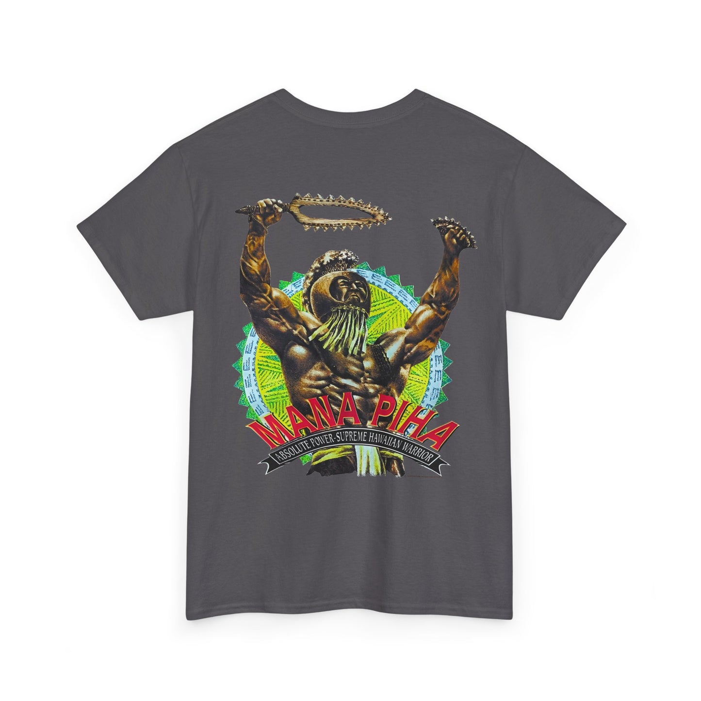 Hawaiian Strength Mana Piha Vintage Design 90s New Print Unisex Heavy Cotton Tee