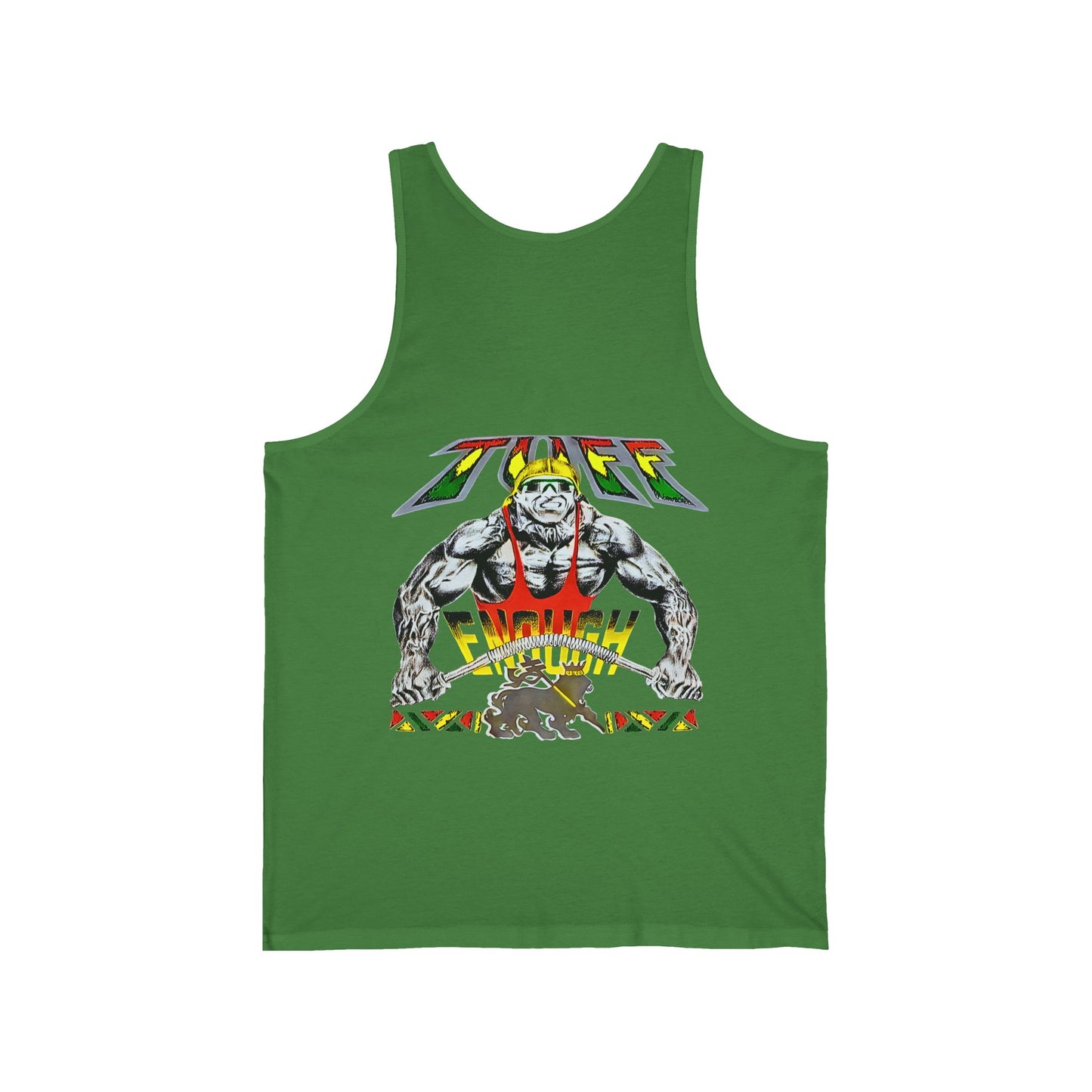 Jawaiian Strength Tuff Enough Vintage Design 90s New Print Unisex Jersey Tank