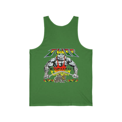 Jawaiian Strength Tuff Enough Vintage Design 90s New Print Unisex Jersey Tank