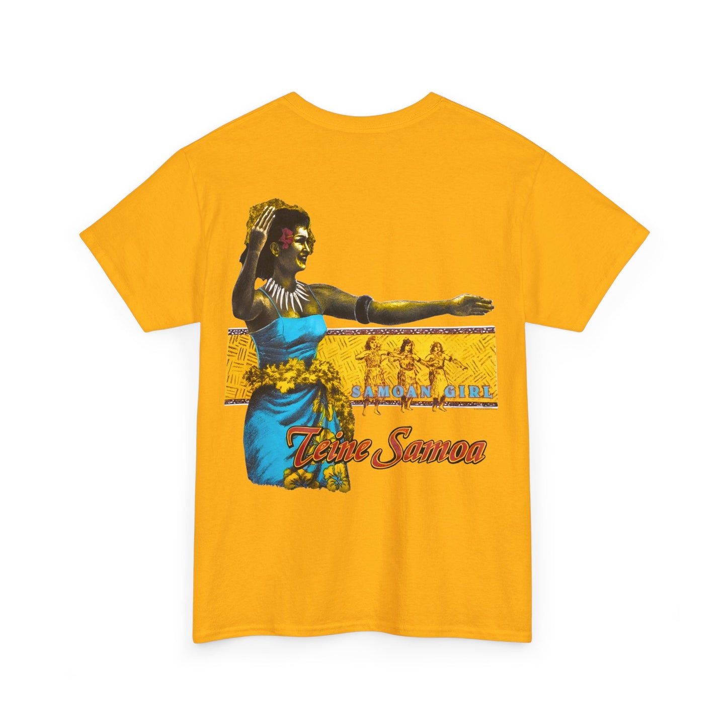 Samoan Strength Samoan Girl Teine Samoa Shirt Vintage Design 90s New Print T-shirt Unisex Heavy Cotton Tee