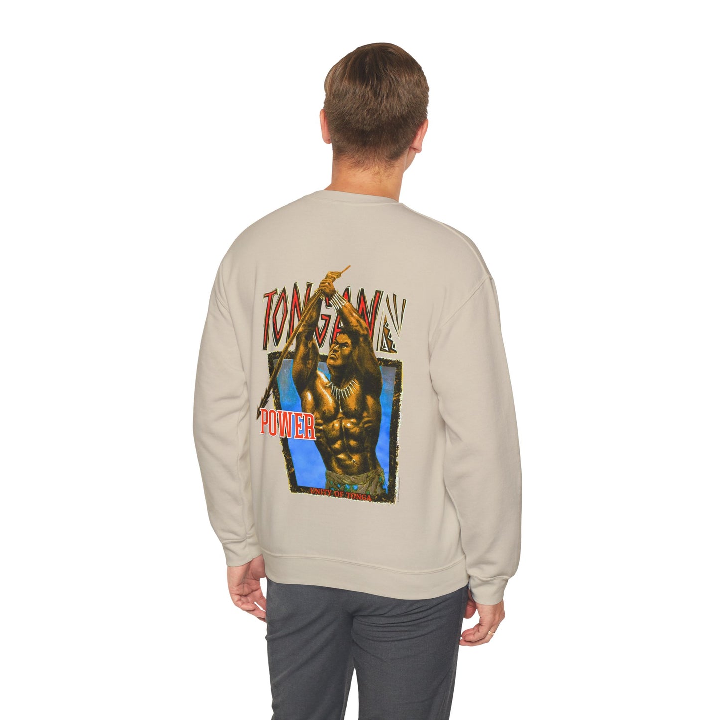 Local Strength Tongan Power Unity Of Tonga Vintage Design 90s New Print Unisex Heavy Blend™ Crewneck Sweatshirt