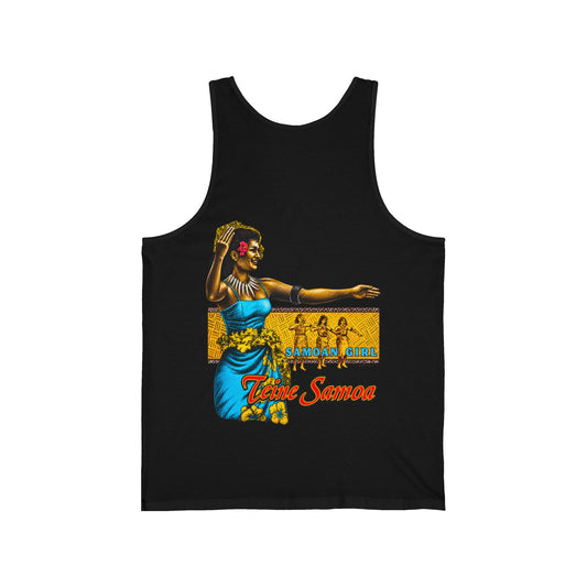 Samoan Strength Samoan Girl Teine Samoa Unisex Jersey Tank