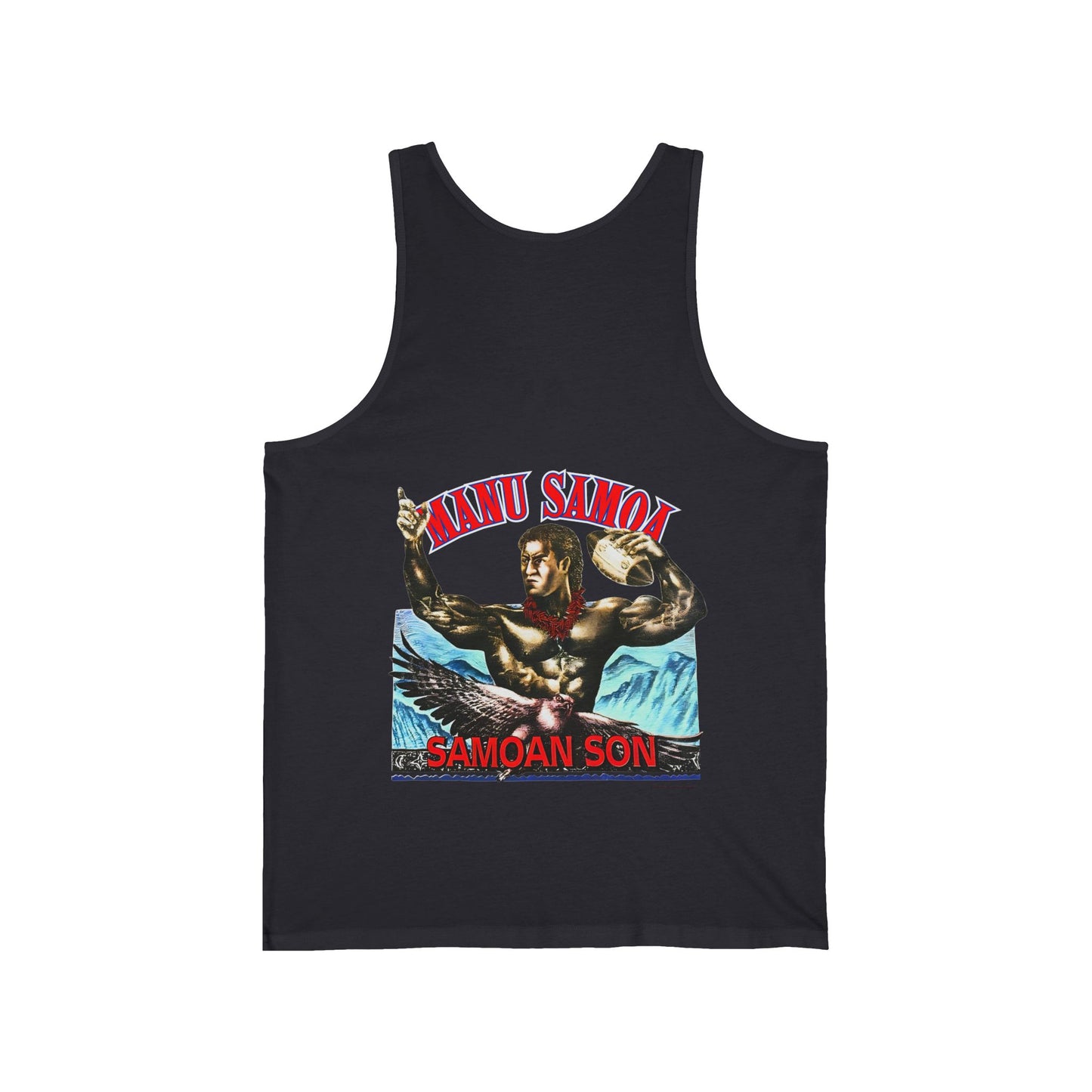 Samoan Strength Manu Samoa Samoan Son Vintage 90s Design New Print Unisex Jersey Tank