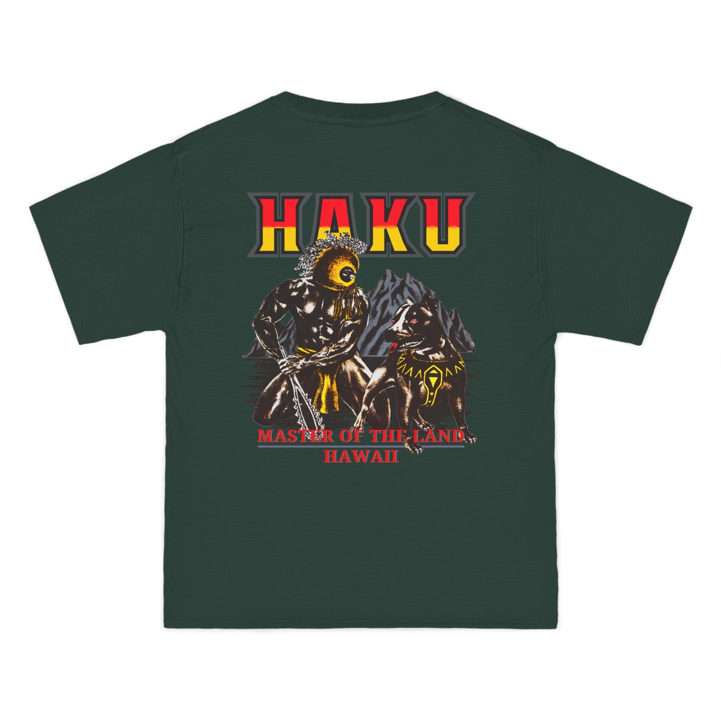 Hawaiian Strength Haku Master of the Land Hawaii Vintage Design 90s New Print Beefy-T®  Short-Sleeve T-Shirt