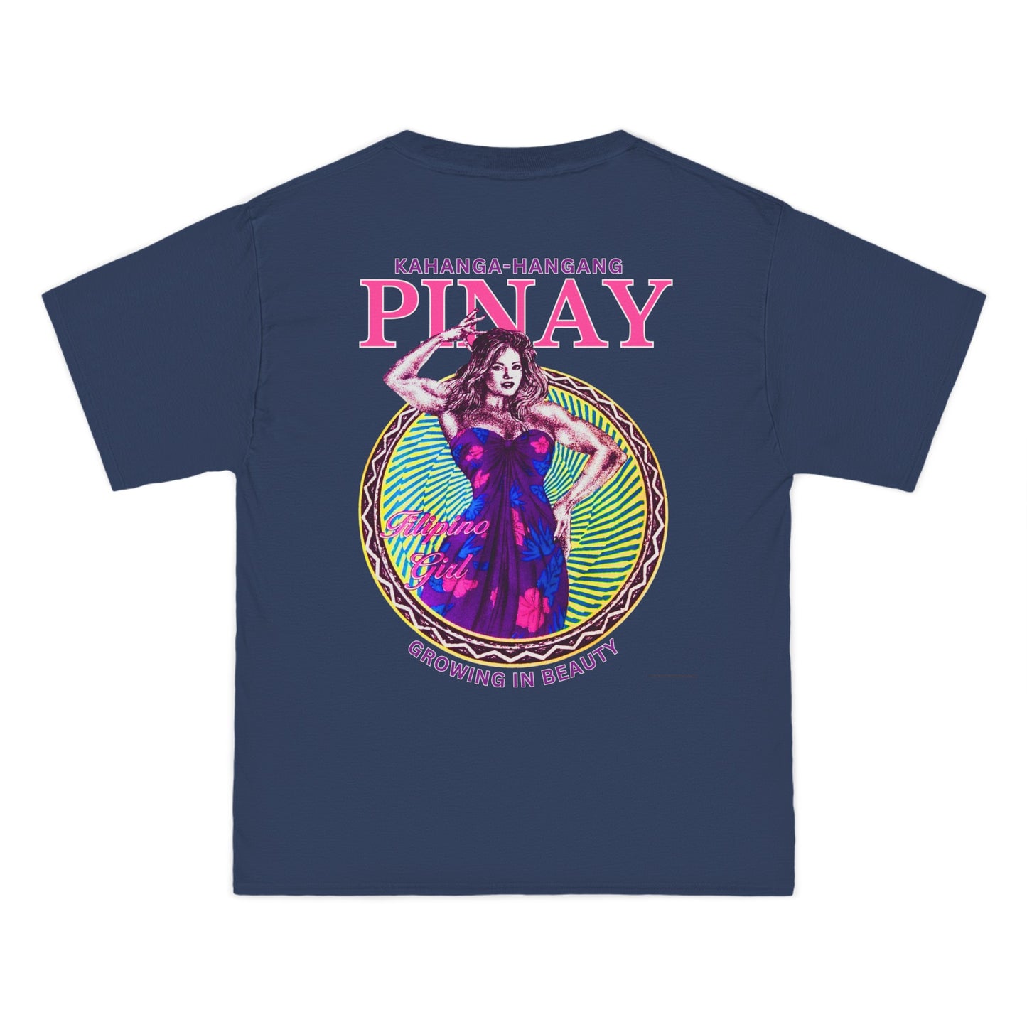 Filipino Strength Pinay Growing in Beauty Filipino Girl Kahanga Hangang Vintage Design 90s New Print Beefy-T®  Short-Sleeve T-Shirt