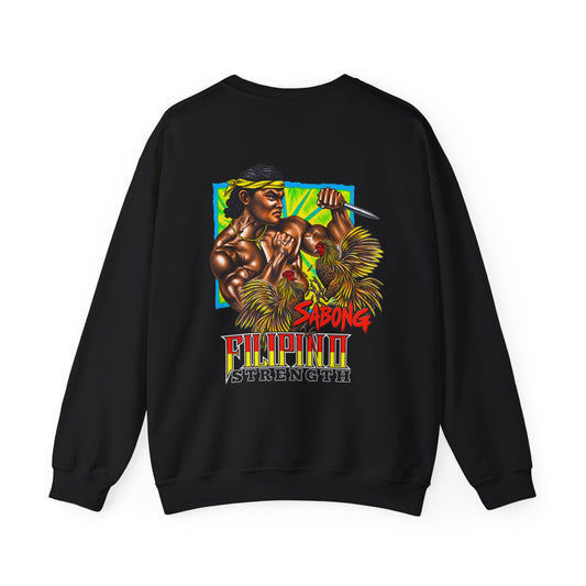 Filipino Strength Sabong Vintage Design 90s New Print Unisex Heavy Blend™ Crewneck Sweatshirt