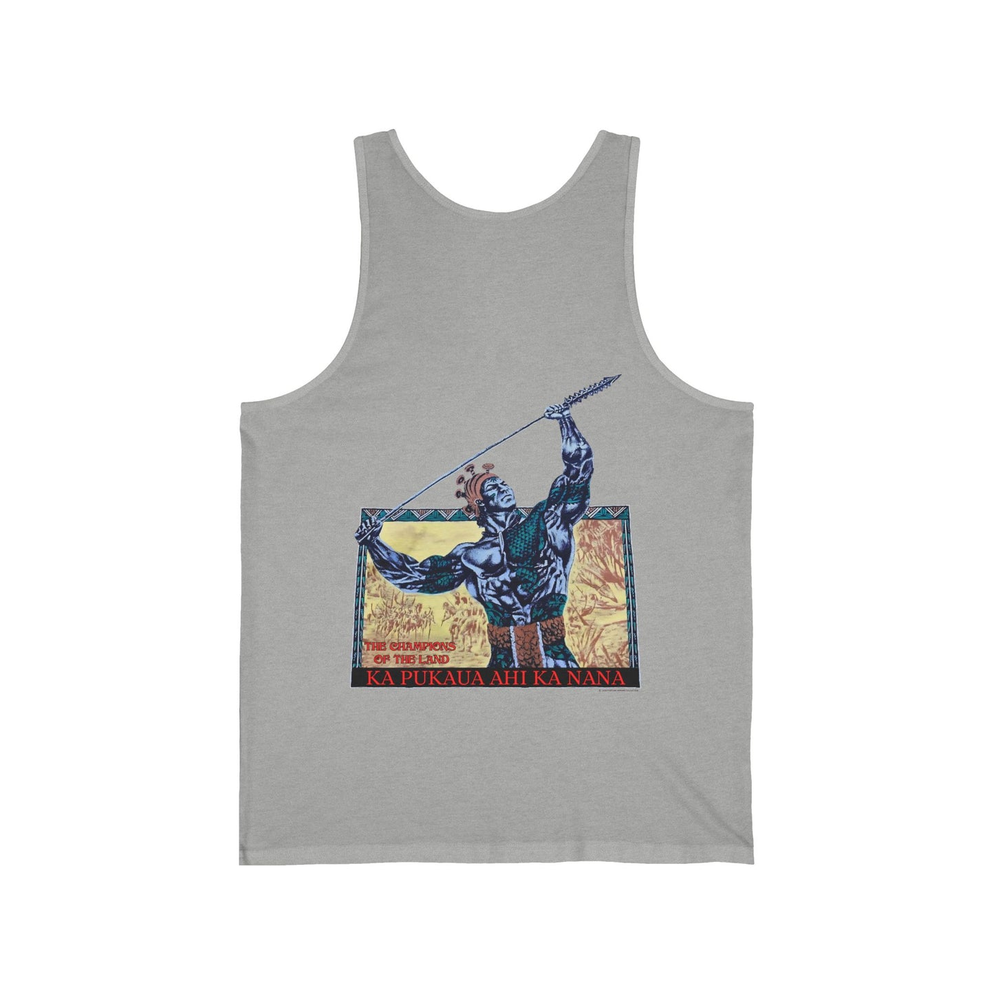 Hawaiian Strength The Champions of the Land Ka Pukaua Ahi Ka Nana Vintage Design 90s New Print Unisex Jersey Tank