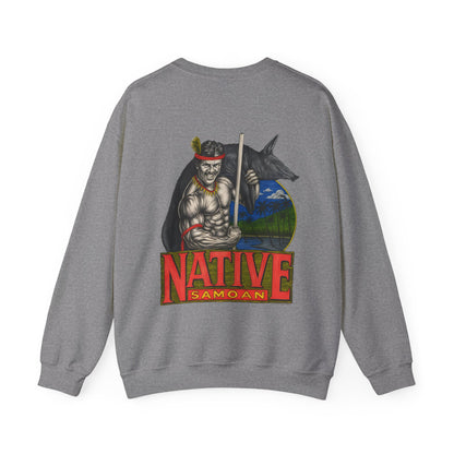 Samoan Strength Native Samoan Vintage 90s Design New Print Unisex Heavy Blend™ Crewneck Sweatshirt