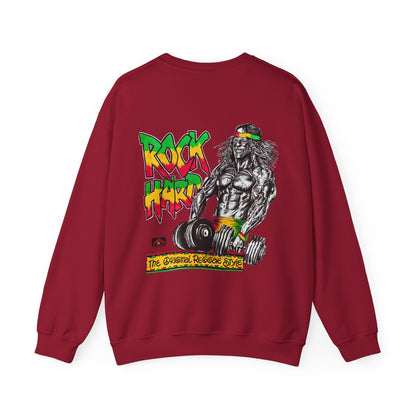 Jawaiian Strength Rock Hard The Original Reggae Style Vintage 90s Design New Print Unisex Heavy Blend™ Crewneck Sweatshirt