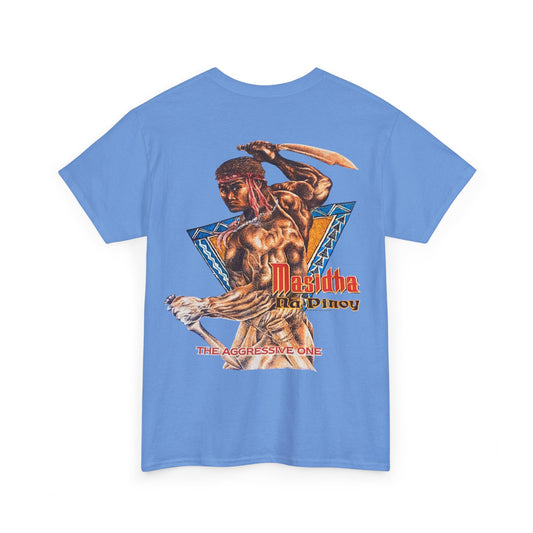 Filipino Strength Masidha na Pinoy The Aggressive One Vintage Design 90s New Print T-shirt Unisex Heavy Cotton Tee