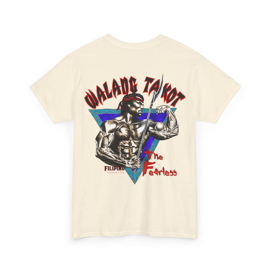 Filipino Strength Walang Takot The Fearless Vintage Design 90s New Print T-shirt Unisex Heavy Cotton Tee