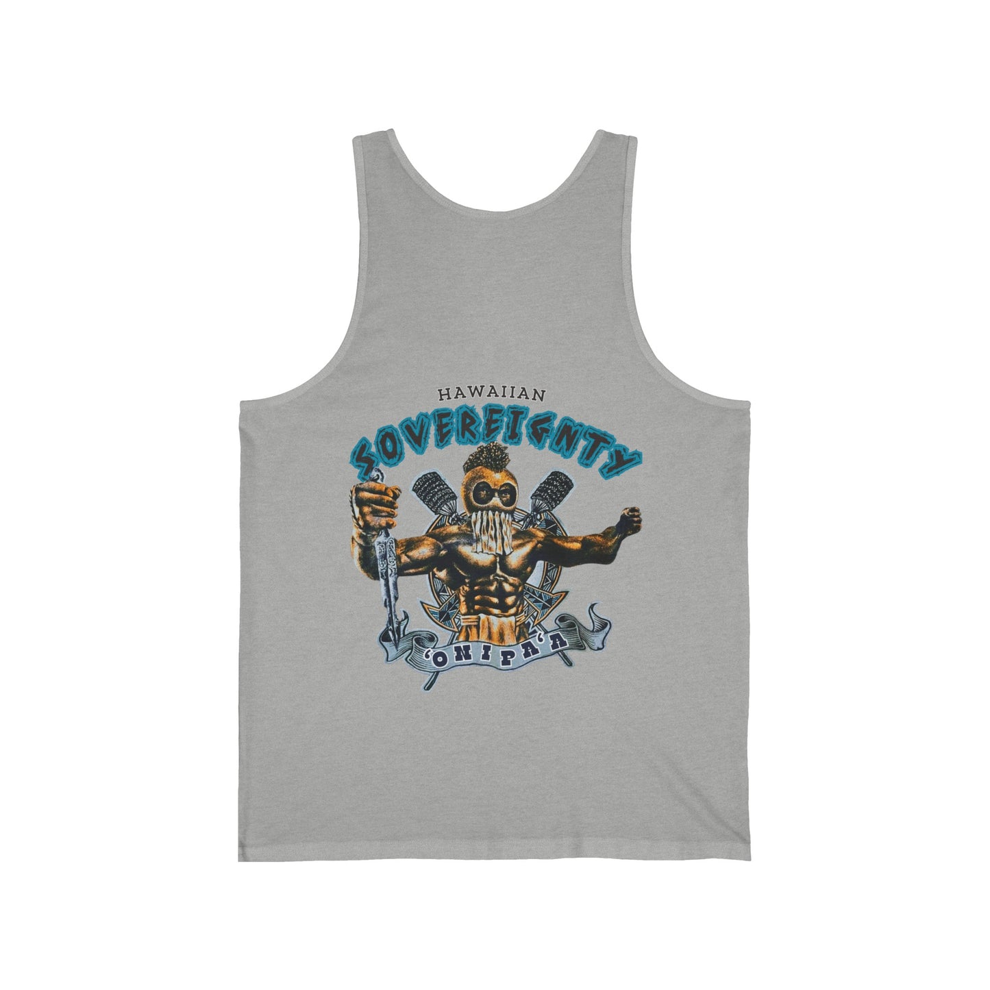 Hawaiian Strength Hawaiian Sovereignty 'Onipa'a Vintage Design 90s New Print Unisex Jersey Tank