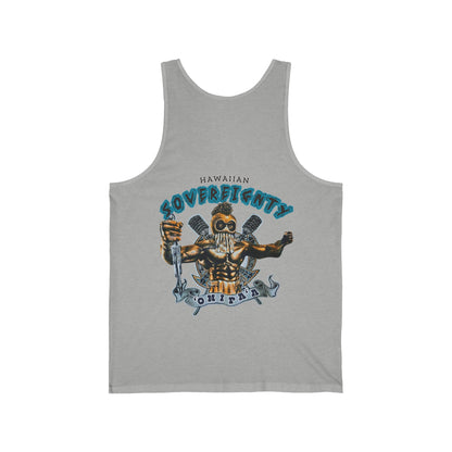 Hawaiian Strength Hawaiian Sovereignty 'Onipa'a Vintage Design 90s New Print Unisex Jersey Tank