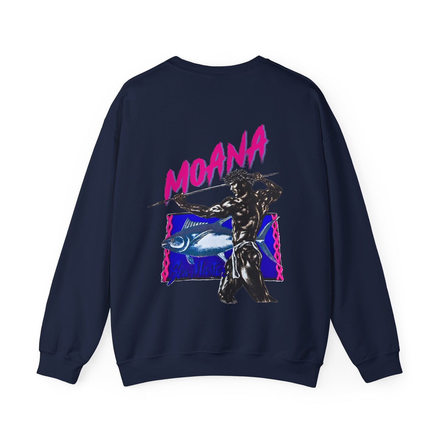 Hawaiian Strength Moana Sea Master Vintage Design 90s New Print Unisex Heavy Blend™ Crewneck Sweatshirt