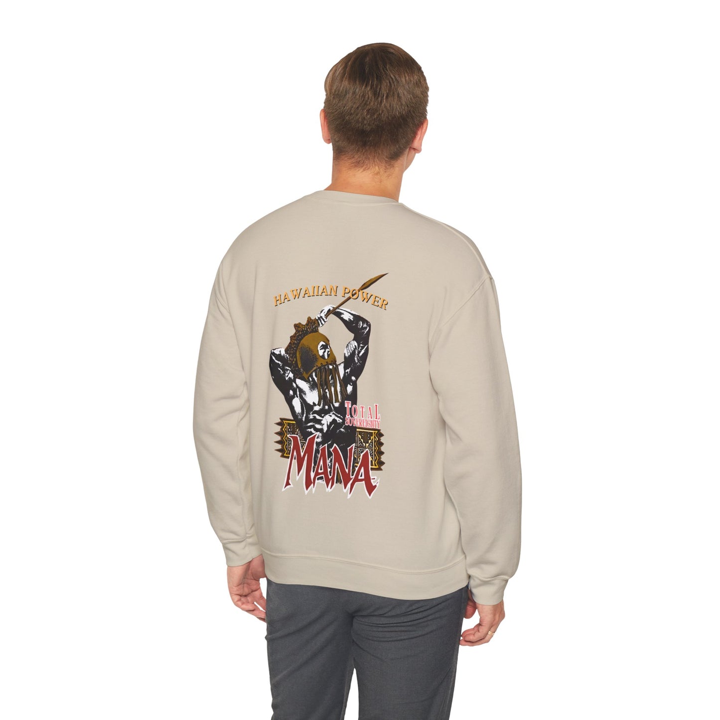 Hawaiian Strength Hawaiian Power Mana Total Sovereignty Vintage Design 90s New Print Unisex Heavy Blend™ Crewneck Sweatshirt