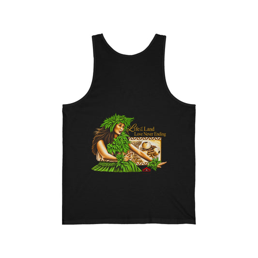 Hawaiian Strength Life of the Land Love Never Ending Unisex Jersey Tank