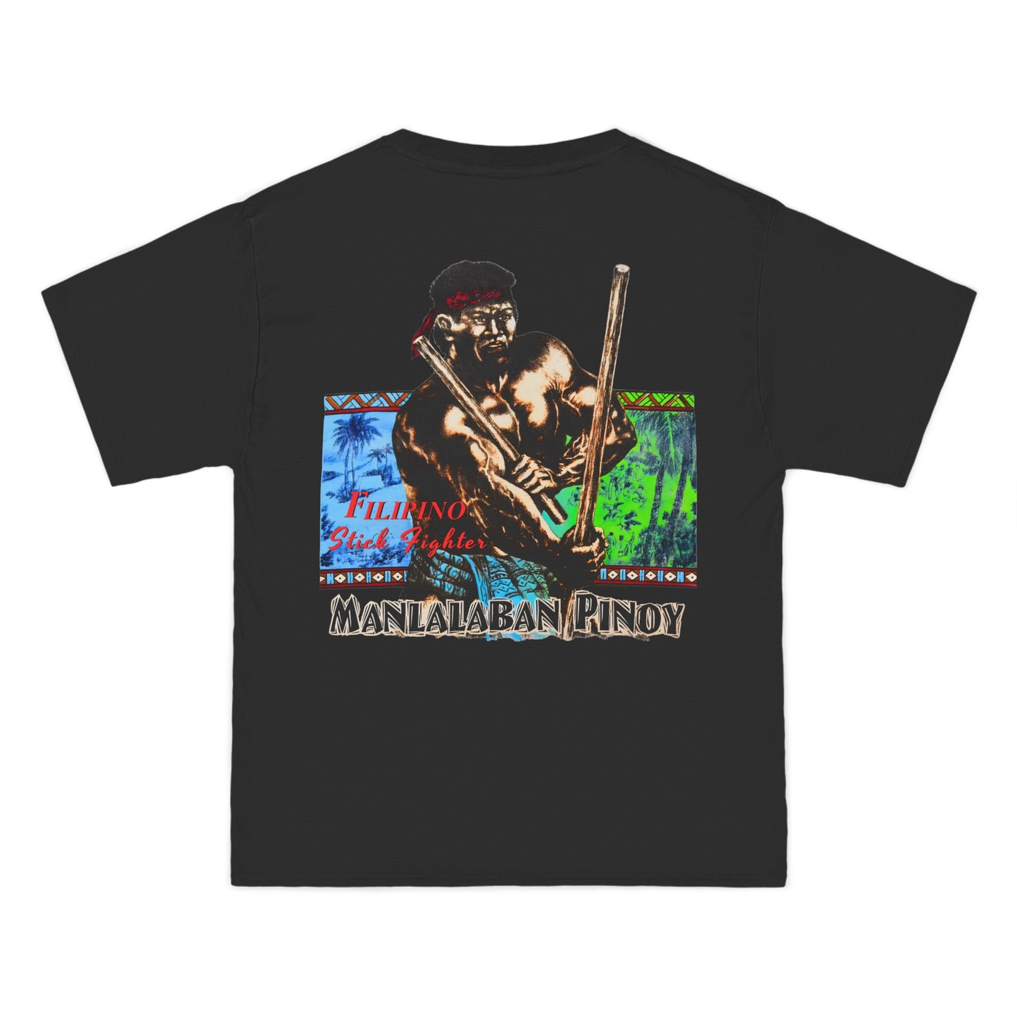 Filipino Strength Manlalaban Pinoy Stick Fighter Vintage Design 90s New Print Beefy-T®  Short-Sleeve T-Shirt