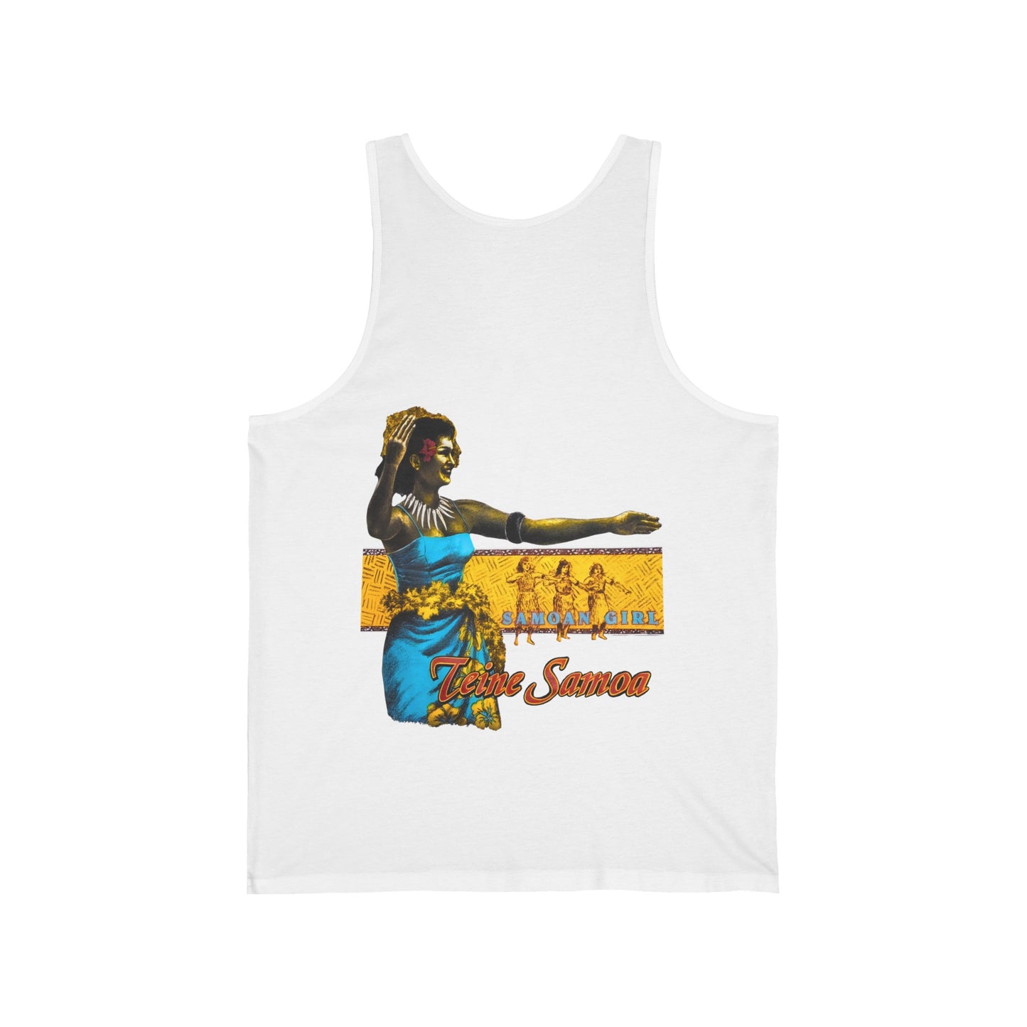 Samoan Strength Samoan Girl Teine Samoa Vintage Design 90s New Print Unisex Jersey Tank