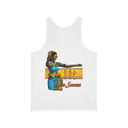 Samoan Strength Samoan Girl Teine Samoa Vintage Design 90s New Print Unisex Jersey Tank