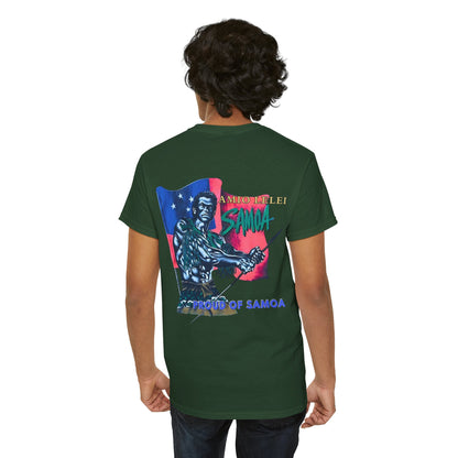 Samoan Strength Proud of Samoa Amio Lelei Vintage Design 90s New Print Unisex Heavy Cotton Tee