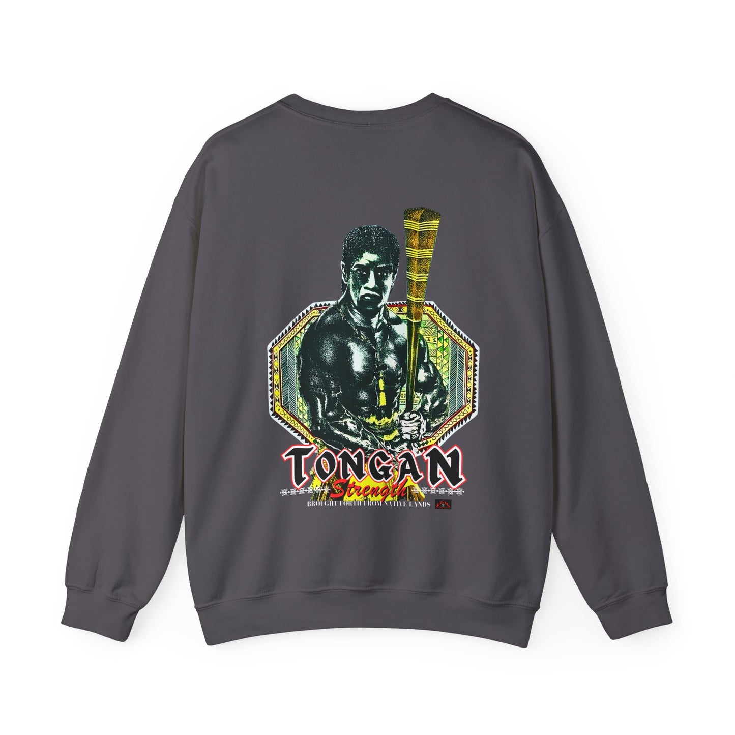 Local Strength Tongan Strength Brought Forth From Native Lands Vintage Design 90s New Print Unisex Heavy Blend™ Crewneck Sweatshirt