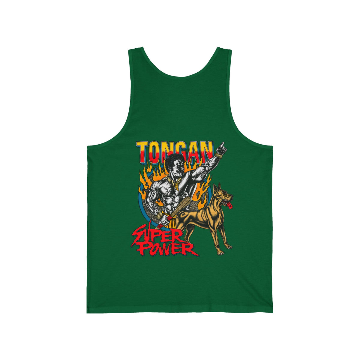 Local Strength Tongan Super Power Unisex Jersey Tank