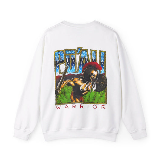 Hawaiian Strength Pu'ali Warrior Vintage Design 90s New Print Unisex Heavy Blend™ Crewneck Sweatshirt