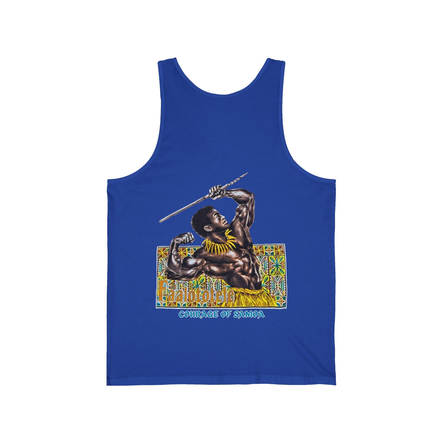 Samoan Strength Faalototele Courage of Samoa Vintage Design 90s New Print Unisex Jersey Tank