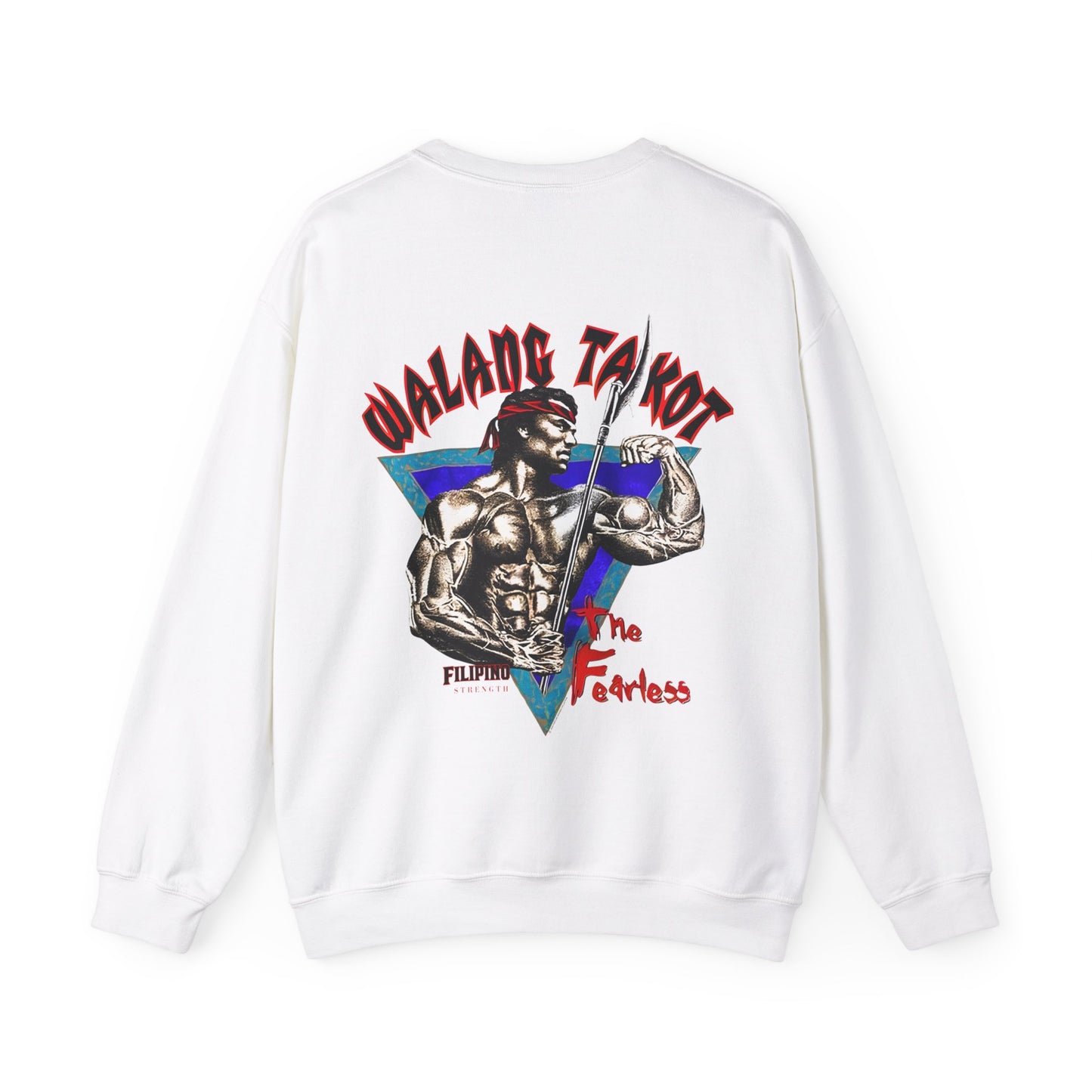 Filipino Strength Walang Takot The Fearless Vintage Design 90s New Print Unisex Heavy Blend™ Crewneck Sweatshirt