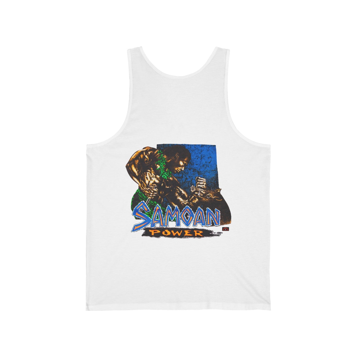 Samoan Strength Samoan Power Vintage Design 90s New Print Unisex Jersey Tank